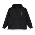 Black Packable Anorak Jacket with Minimal Starburst Logo