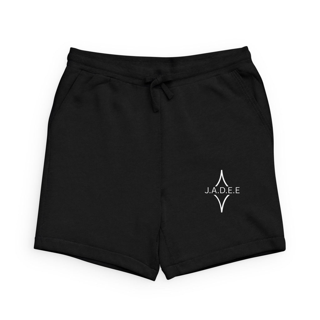 Embroidered Logo Sweatshorts — J.A.D.E.E. Minimal Black Fleece Shorts