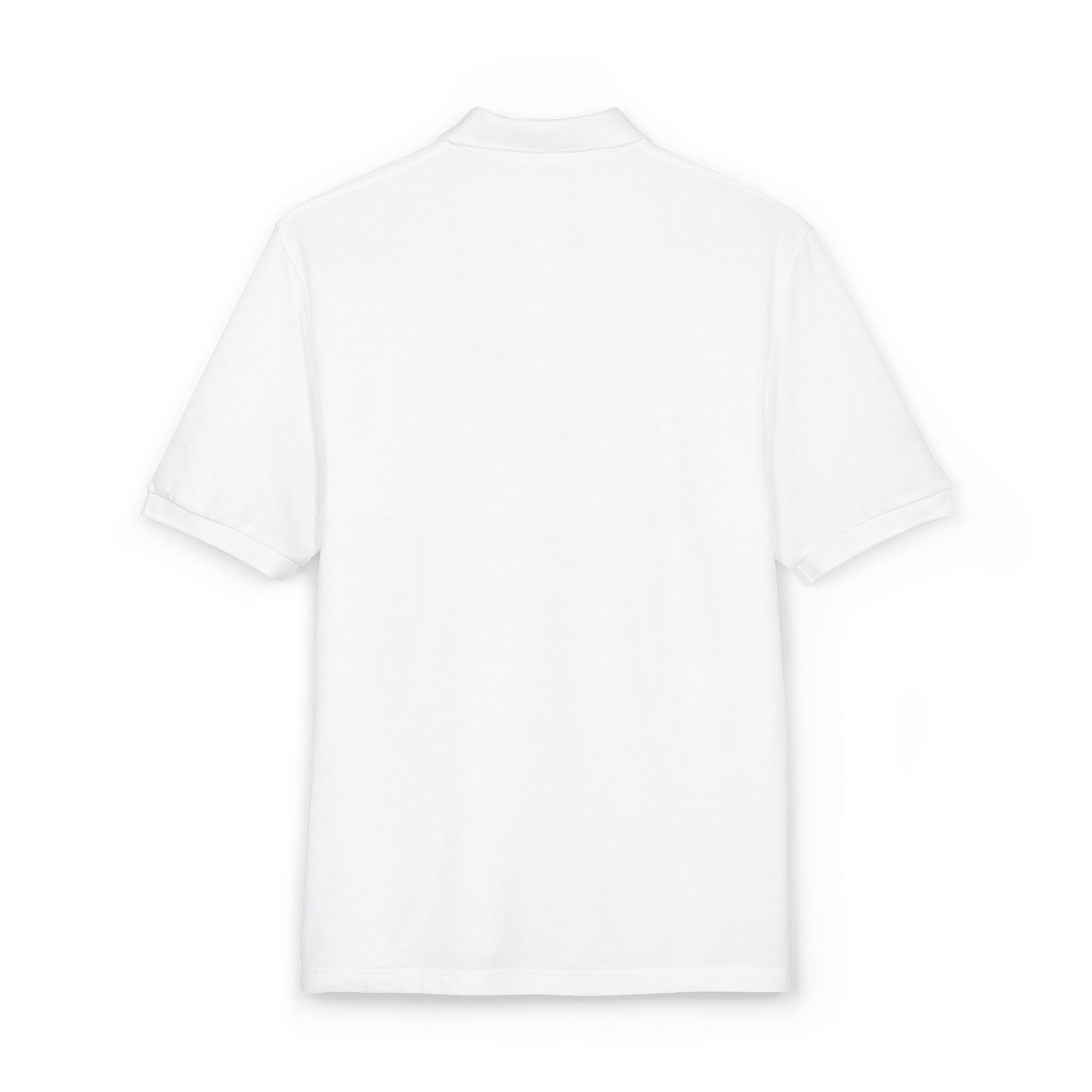 Embroidered Compass Polo Shirt — Minimalist Nautical Logo