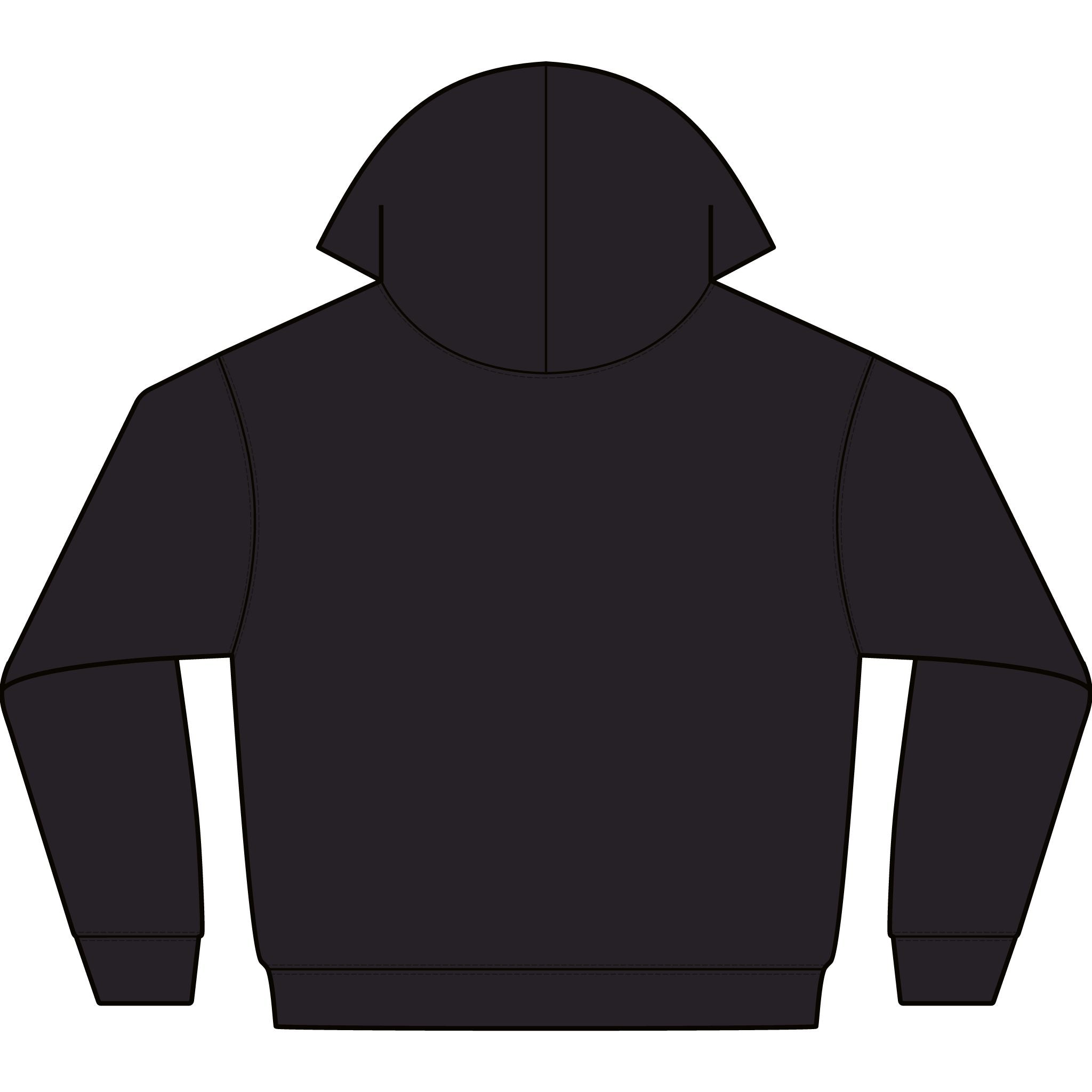 J.A.D.E. Compass Logo Hoodie — Minimal Black Pullover