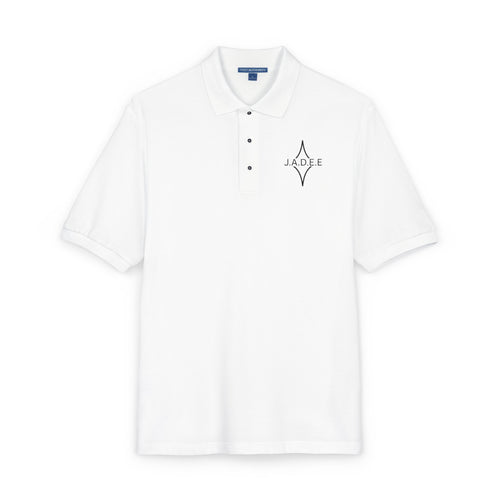 Embroidered Compass Polo Shirt — Minimalist Nautical Logo