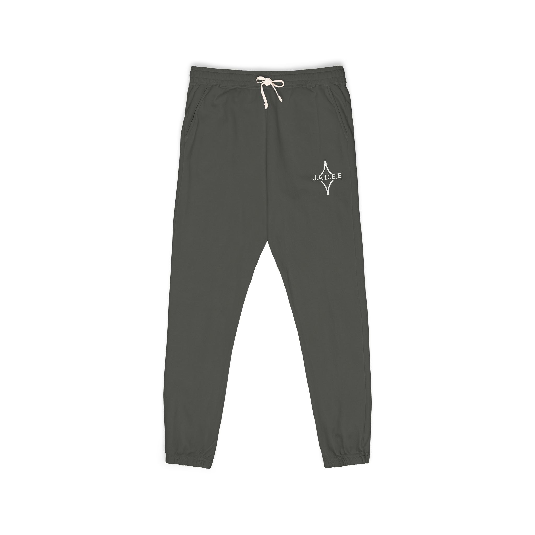 Compass Logo Fleece Sweatpants — Cozy Garment-Dyed Joggers